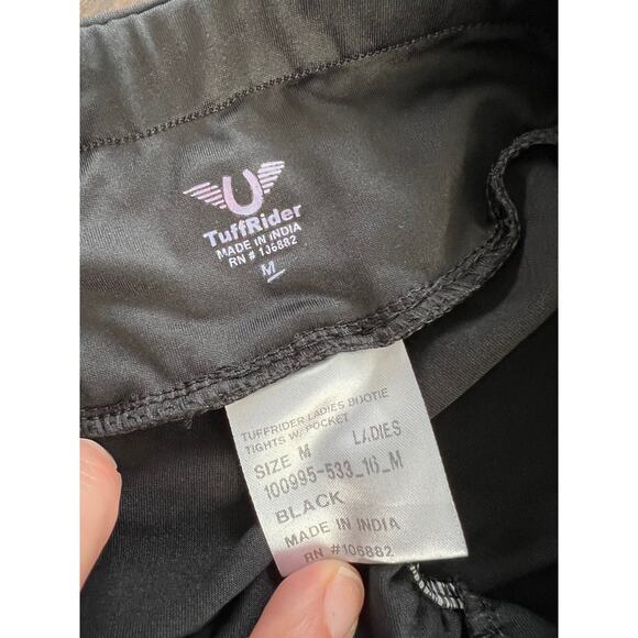 Tuff rider Equestrian black pocket riding tights - Picture 3 of 3